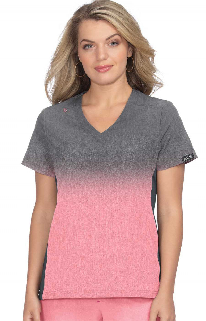 1031PR-CharcoalHeatherSoftPinkOmbre-XXS