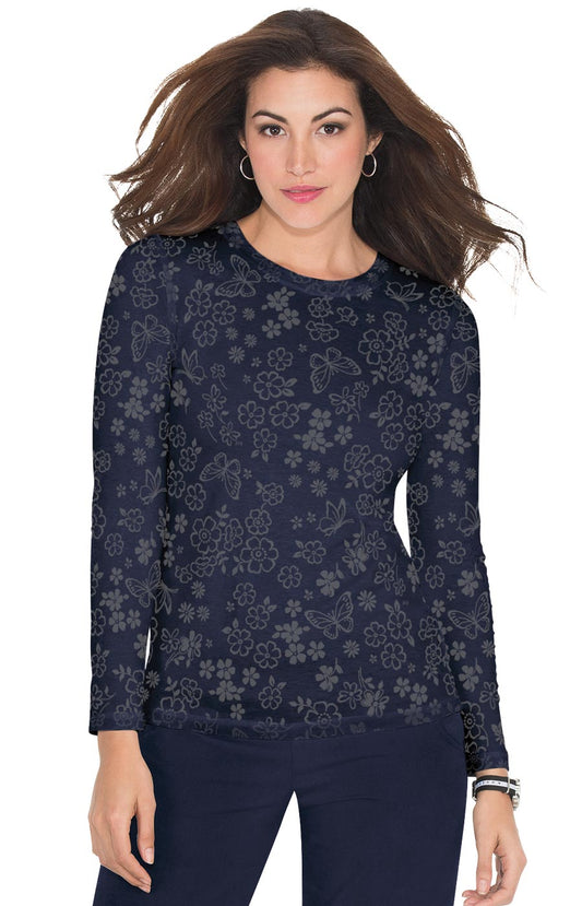 1061PR-FlowerBurnoutNavy-XXS
