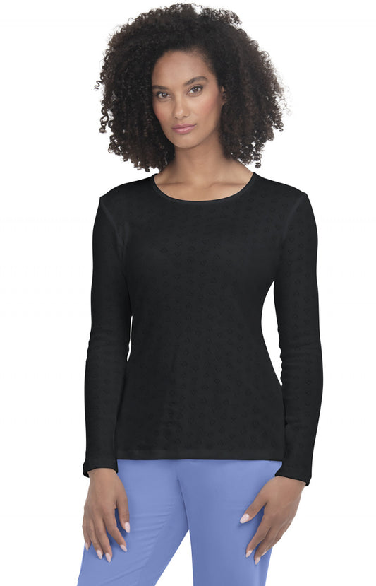 1110-HeartPointelleBlack-XXS
